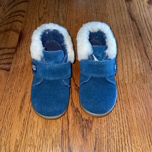 UGG Navy Suede Booties